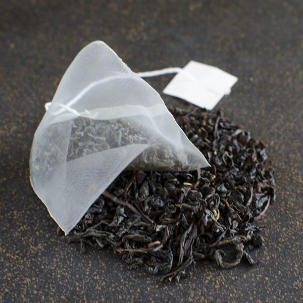 Organic Black Earl Grey Pyramid Tea Bag, black organic earl grey tea, zentea black earl grey tea, earl grey tea, black tea, organic tea, organic earl grey, pyramid tea, zentea earl grey
