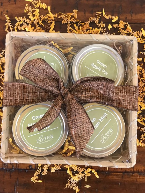 green tea sampler gift basket