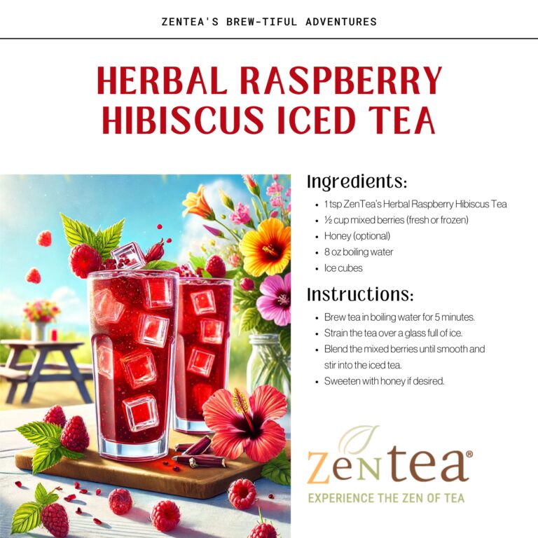 Herbal Raspberry Hibiscus Iced Tea